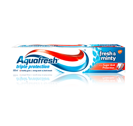 Aqua fresh, triple protection